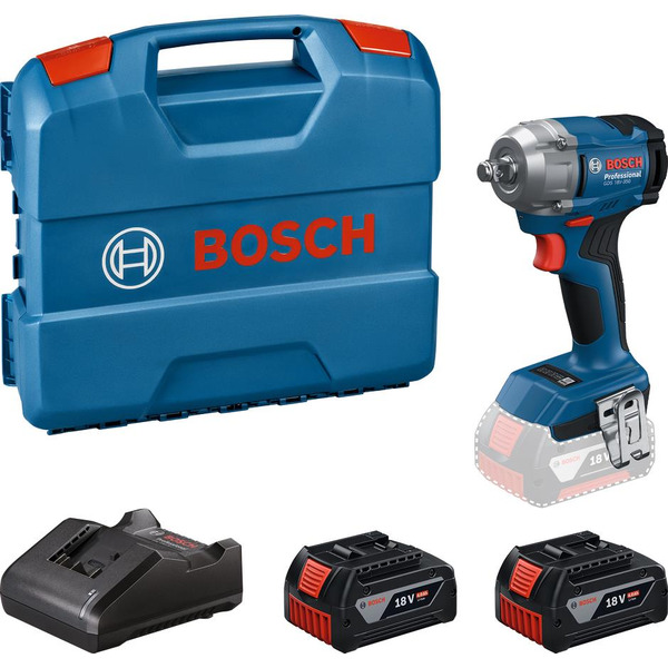 Гайкокрут Bosch GDS 18V-350 + 2 GBA 18V + GAL 18V-20 + L-Boxx (06019M5021)