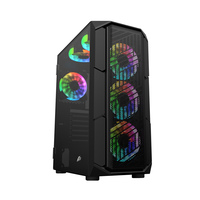 Корпус 1stPlayer XF-BK-4F7 Black без БП