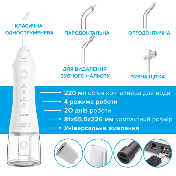 Іригатор Pecham Travel PC-1581 White 4822119080614