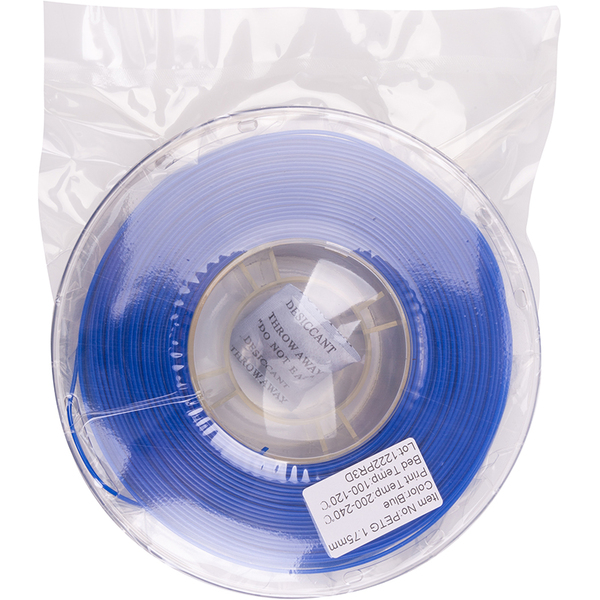 PETG-пластик PowerPlant Filament для 3D-принтера 1.75 мм 1 кг, синий (PT812912)