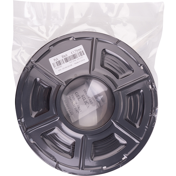 PLA-пластик PowerPlant Filament для 3D-принтера 1.75 мм 1 кг, чорний (PT812936)