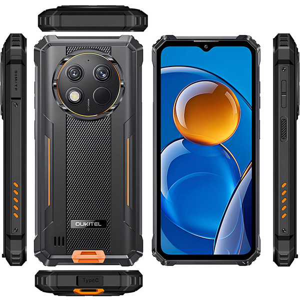 Смартфон Oukitel G1 6.5"HD+ /6GB/256GB T606 /10600mAh /48+5Мп/ IP69K /NFC Orange