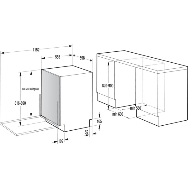 Вбудована посудомийна машина Gorenje GV673A65