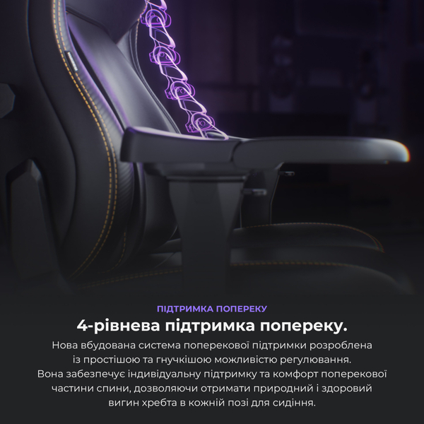 Кресло для геймеров Anda Seat Kaiser 4 Size L Black (AD12YDDC-L-20-B-CF)