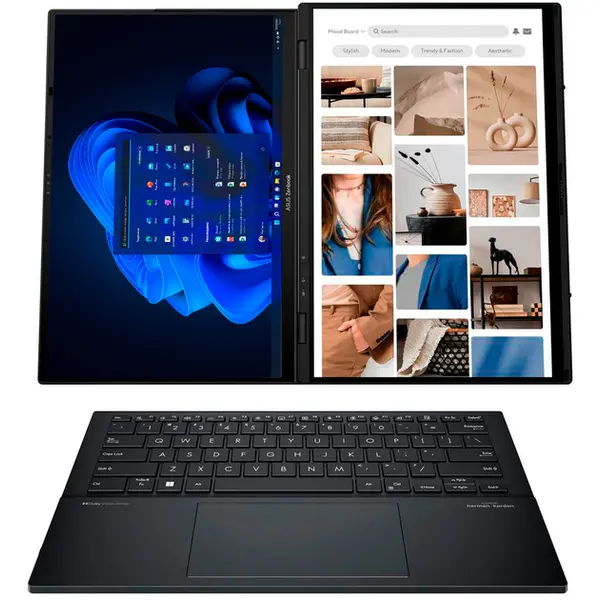 Ноутбук ASUS Zenbook Duo (2025) UX8406CA-QL214X (90NB14X1-M00BR0) в цвете Inkwell Gray