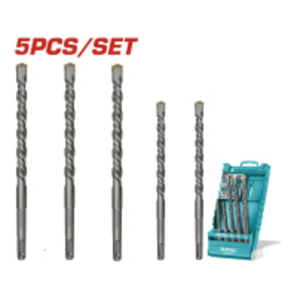 Набір бурів TOTAL TAC190501 SDS PlUS, 5шт, d=6-12мм.