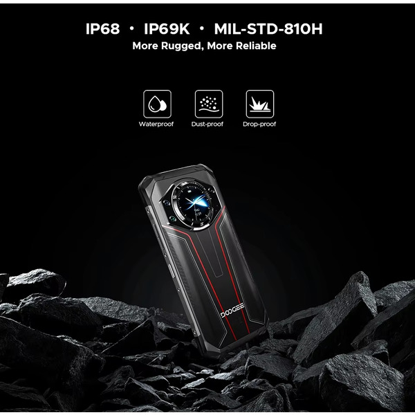 Смартфон Doogee S119 6.72 FHD+ /8GB/512GB/ MT8788 /10200mAh/ 100+16Мп / NFC/ IP68/IP69K Red