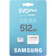 Карта памяти MicroSDXC  512GB UHS-I/U3 Class 10 Samsung Evo Plus R160MB/s + SD-адаптер (MB-MC512SA/EU)