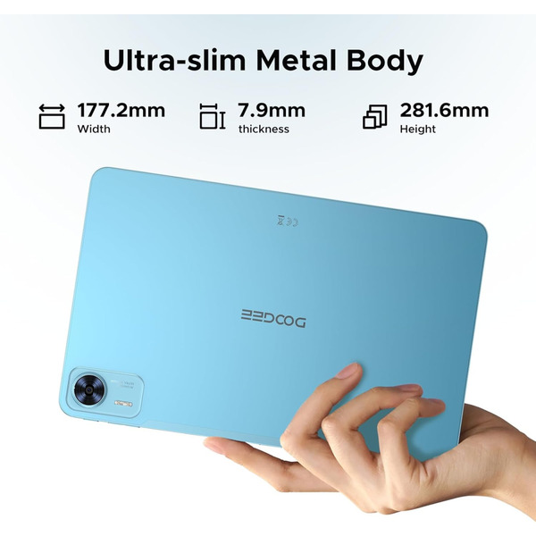Планшет Doogee T36 1290Hz FHD+ /8GB/256GB/ T620 /8800mAh/ 13+8Мп / LTE / Blue