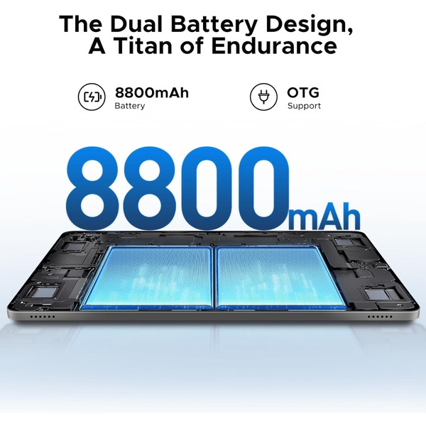 Планшет Doogee T36 1290Hz FHD+ /8GB/256GB/ T620 /8800mAh/ 13+8Мп / LTE / Blue
