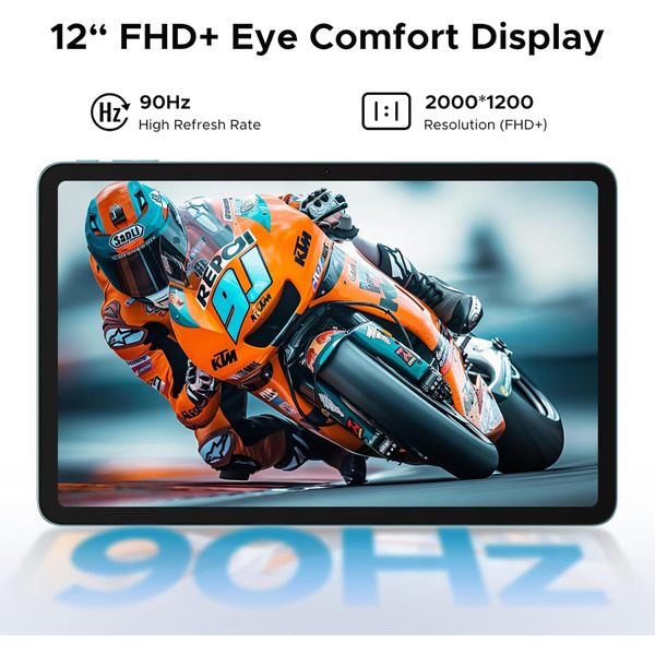 Планшет Doogee T36 1290Hz FHD+ /8GB/256GB/ T620 /8800mAh/ 13+8Мп / LTE / Blue