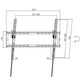 Кронштейн для ТВ AGN AGN80-460T з нахилом/37"-80"/45 кг/max.VESA 600x400/Black