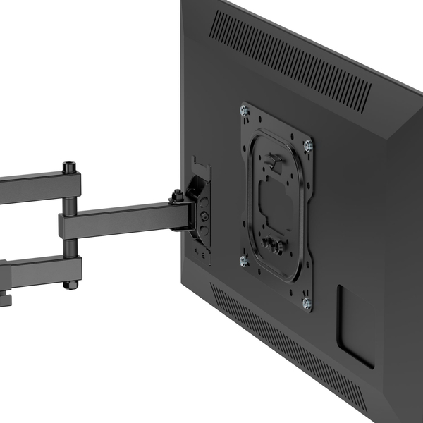 Кронштейн для ТВ AGN AGN43-222P з поворотом/два коліна/23"-43"/30 кг/max.VESA 200x200/Black