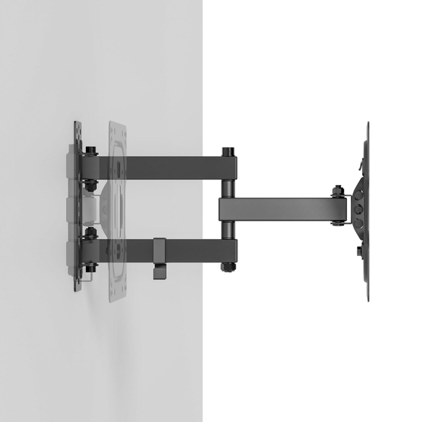 Кронштейн для ТВ AGN AGN43-222P з поворотом/два коліна/23"-43"/30 кг/max.VESA 200x200/Black