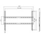 Кронштейн для ТВ AGN AGN80-460F фіксований/37"-80"/45 кг/max.VESA 600x400/Black