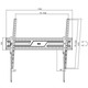 Кронштейн для ТВ AGN AGN100-690T з нахилом/43"-100"/75 кг/max.VESA 900x600/Black