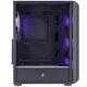 Корпус 1stPlayer H6-BK-4F7 Black без БП