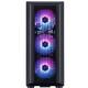 Корпус 1stPlayer H6-BK-4F7 Black без БП