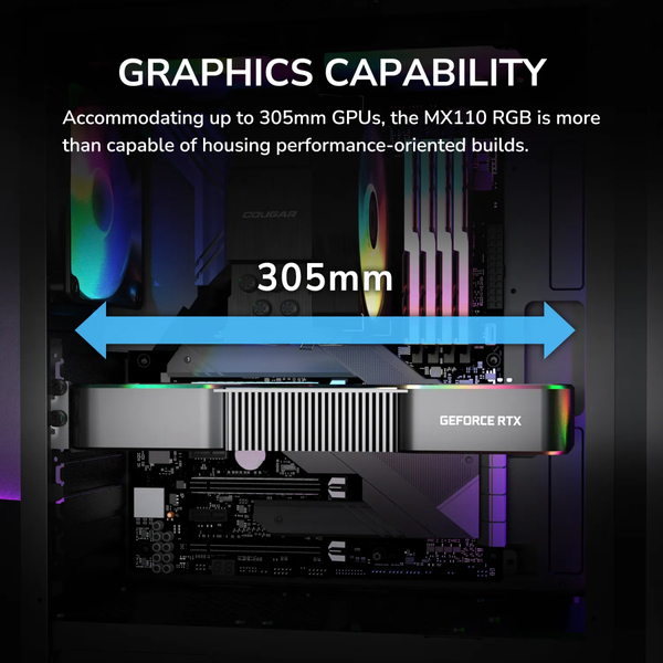 Корпус Cougar MX110 RGB Black без БЖ