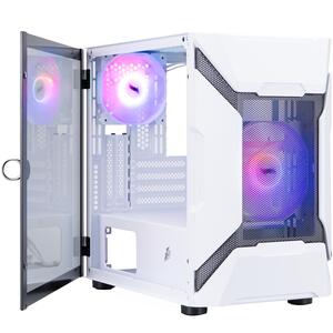 Корпус 1stPlayer D3-A-WH-1F7-14-W-1F7-W White без БП