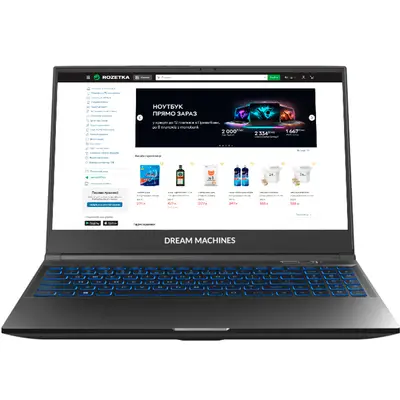 Ноутбук Dream Machines RG3050-15 15.6FHD IPS, Intel i5-12450H, 16GB, F1TB, NVD3050-4, DOS, чорний