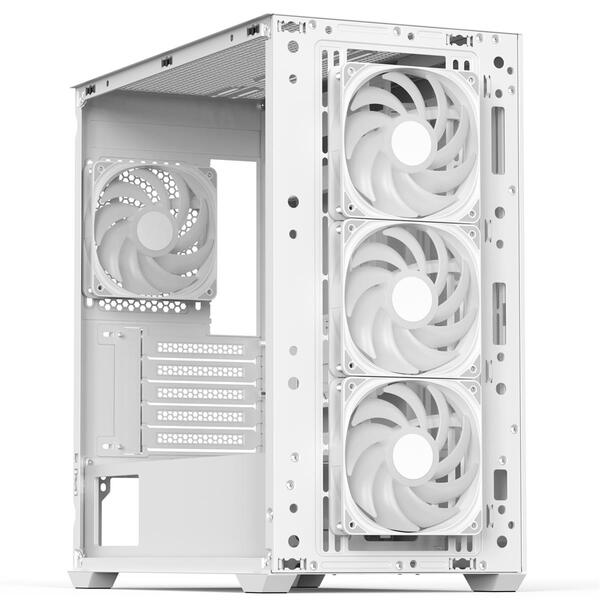 Корпус AeroCool D301A-G-WT-v2 (ACCS-DS03043.21) White без БП