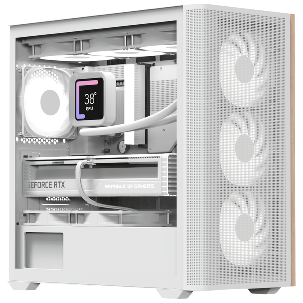Корпус AeroCool D301A-G-WT-v2 (ACCS-DS03043.21) White без БП