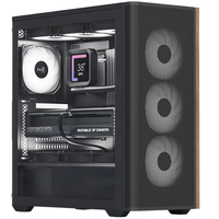 Корпус AeroCool D501A-G-BK-v2 (ACCM-DS01043.11) Black без БП