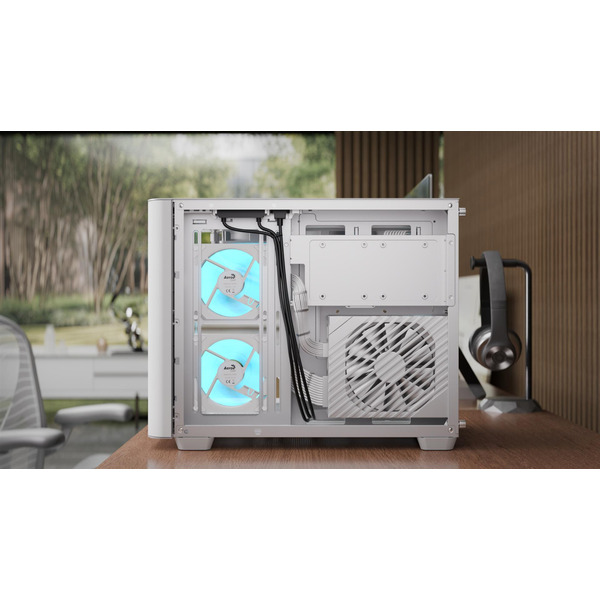 Корпус AeroCool P300C-G-WT-v1 (ACCS-PN02033.21) White без БЖ