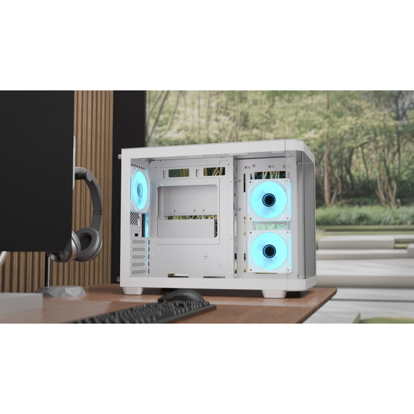 Корпус AeroCool P300C-G-WT-v1 (ACCS-PN02033.21) White без БЖ