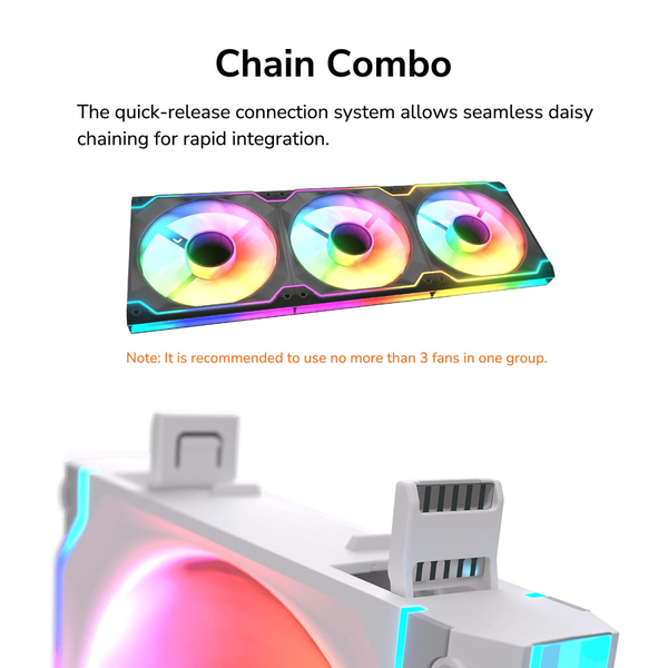 Вентилятор Cougar SC140 ARGB RB White