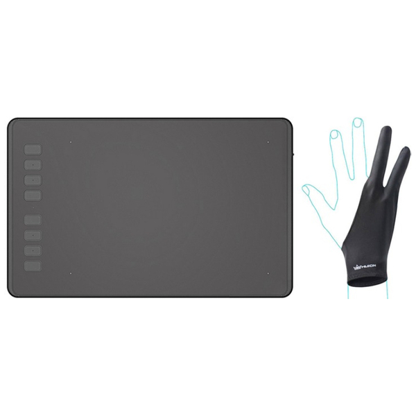 Графічний планшет Huion 8.7"x5.4" H950P, microUSB, чорний