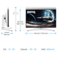 TFT 31.5" BenQ EX321UX, 4K UHD, IPS, 144Hz, HDMI, DP, USB- C, USB-hub, білий