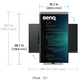 TFT 31.5" BenQ RD320U, 4K, IPS, 2хHDMI, DP, USB- C, USB-hub, HAS, Pivot, кол., сірий