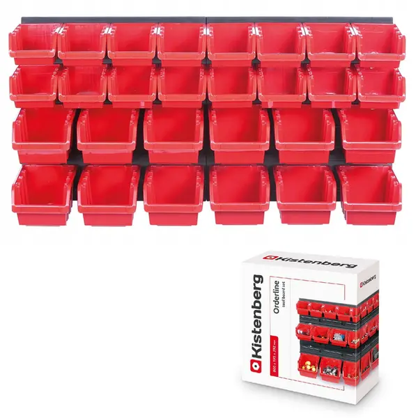 Органайзер настінний з лотками контейнерами Kistenberg 78х39см KOR1, в фірмовій упаковці