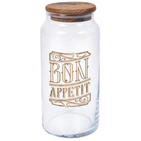 Банка Herevin Bon Appetit з дерев'яною кришкою 0.89 л