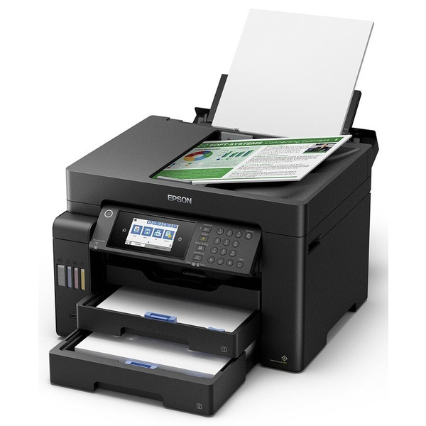 МФУ чернила цветные А3 Epson EcoTank L15150 3222 стр./мин Факс АПД Дуплексный USB Ethernet Wi-Fi 4 чернила Пигмент (C11CH72404)