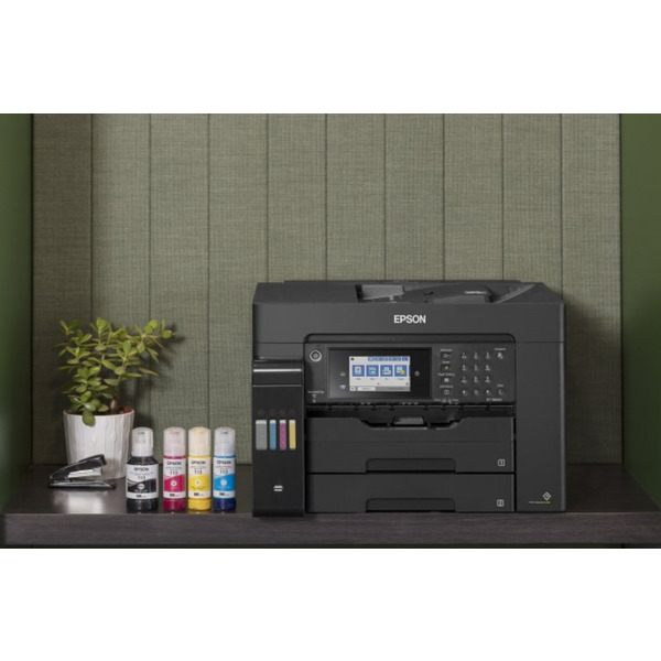 МФУ чернила цветные А3 Epson EcoTank L15150 3222 стр./мин Факс АПД Дуплексный USB Ethernet Wi-Fi 4 чернила Пигмент (C11CH72404)