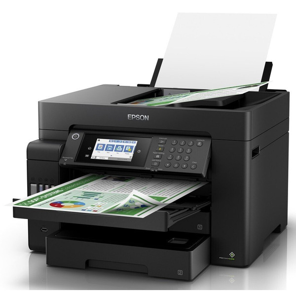 МФУ чернила цветные А3 Epson EcoTank L15150 3222 стр./мин Факс АПД Дуплексный USB Ethernet Wi-Fi 4 чернила Пигмент (C11CH72404)