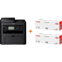 Багатофункційний пристрій А4 ч/б Canon i-SENSYS MF237w з Wi-Fi (1418C161AA) + 2 картриджа Canon 737