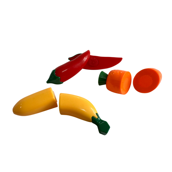 Ігровий набір Beiens Кошик з овочами та фруктами на липучках 25 предметів (B118)