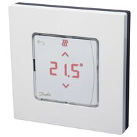 Danfoss Терморегулятор Icon RT IR, +5...35 ° C, инфракрасный датчик, беспроводной, накладной, 2x AA, 3V, белый