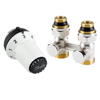 Комплект радіаторних терморегуляторів Danfoss RAS-CK+RLV-KS 1/2", прямий (013G5275)