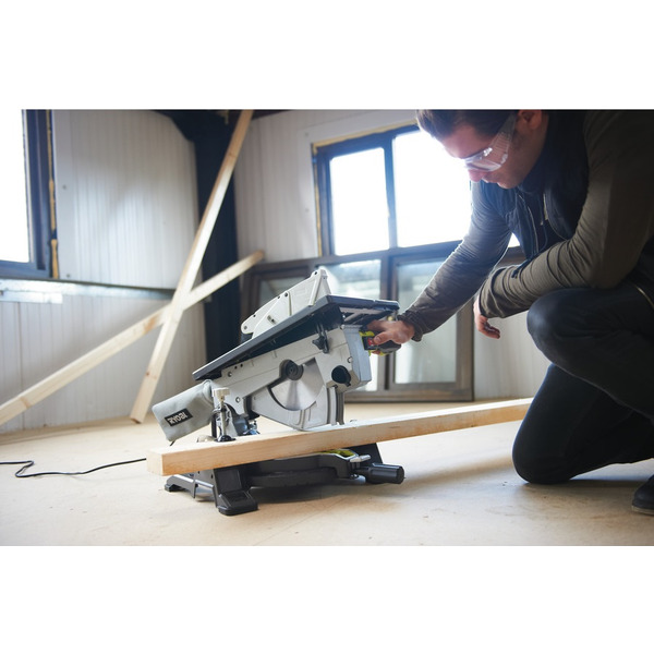 Ryobi Пила торцовочная комбинированная RTMS1800-G, 1800Вт, 254мм, 26.8кг
