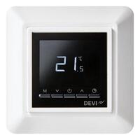 Терморегулятор електронний DEVI Devireg Opti, 2" екран, 85х85мм, макс. 13A, білий (140F1055)