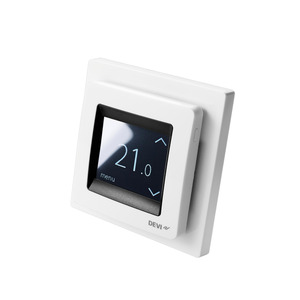 Терморегулятор сенсорний DEVI Devireg Touch White, 2" екран, 85х85мм, макс.16A (140F1064)