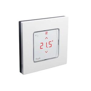Програмований сенсорний терморегулятор Danfoss Icon Display 230V, On-wall, білий (088U1015)