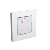 Програмований сенсорний терморегулятор Danfoss Icon Programm 230V, On-wall, білий (088U1025)