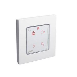 Програмований сенсорний терморегулятор Danfoss Icon Programm 230V, On-wall, білий (088U1025)