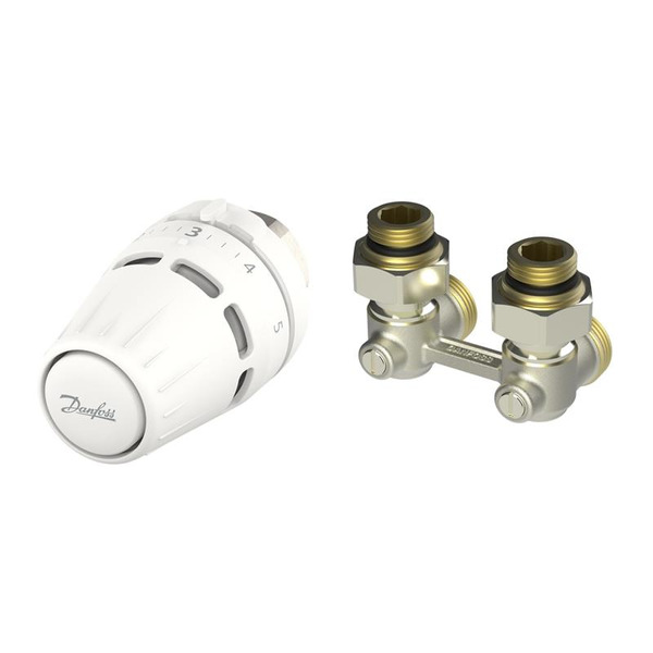 Комплект термостатичний Danfoss Regus M30x1.5 + RLV-KB, 1/2", кутовий